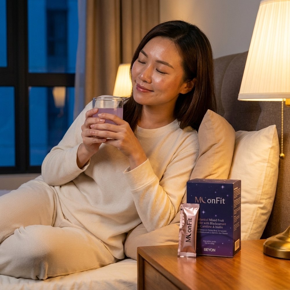 A calm evening scene with a warm drink, part of a relaxed night routine
